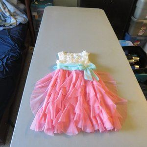 Pink & White Rare Editions Dress Size 6